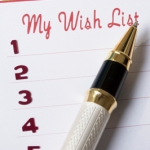liste de souhaits d'objectifs
